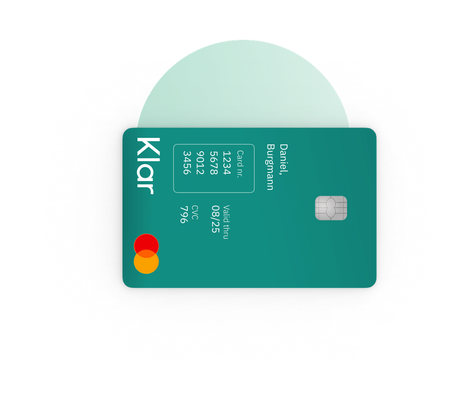 Con la tarjeta de débito Klar, compra con débito y crédito cuando lo necesites.